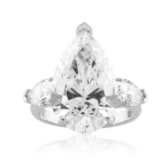 Pear Cut Diamond Ring